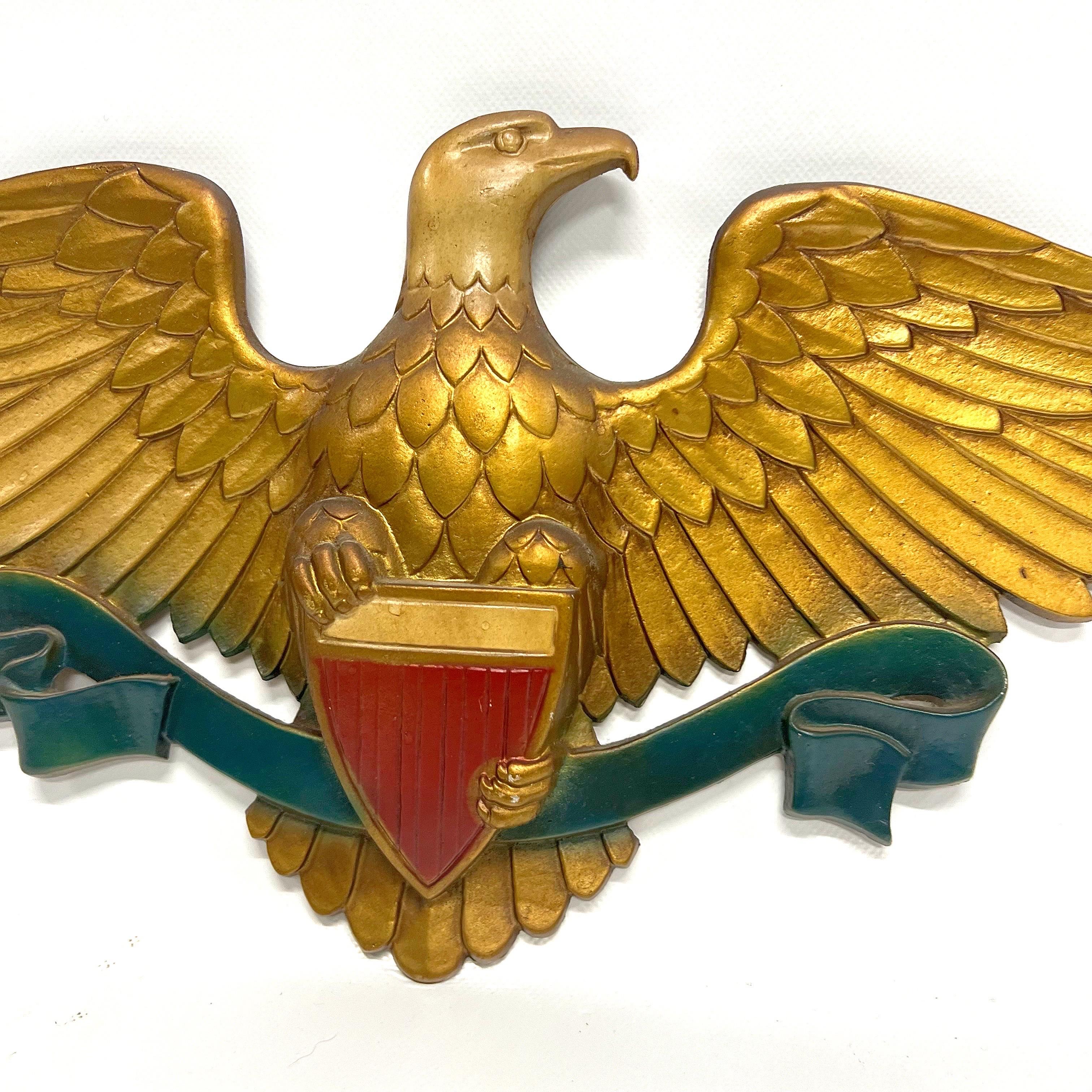 1970’s American Bald Eagle Wall Plaque In Good Condition In Charleston, SC