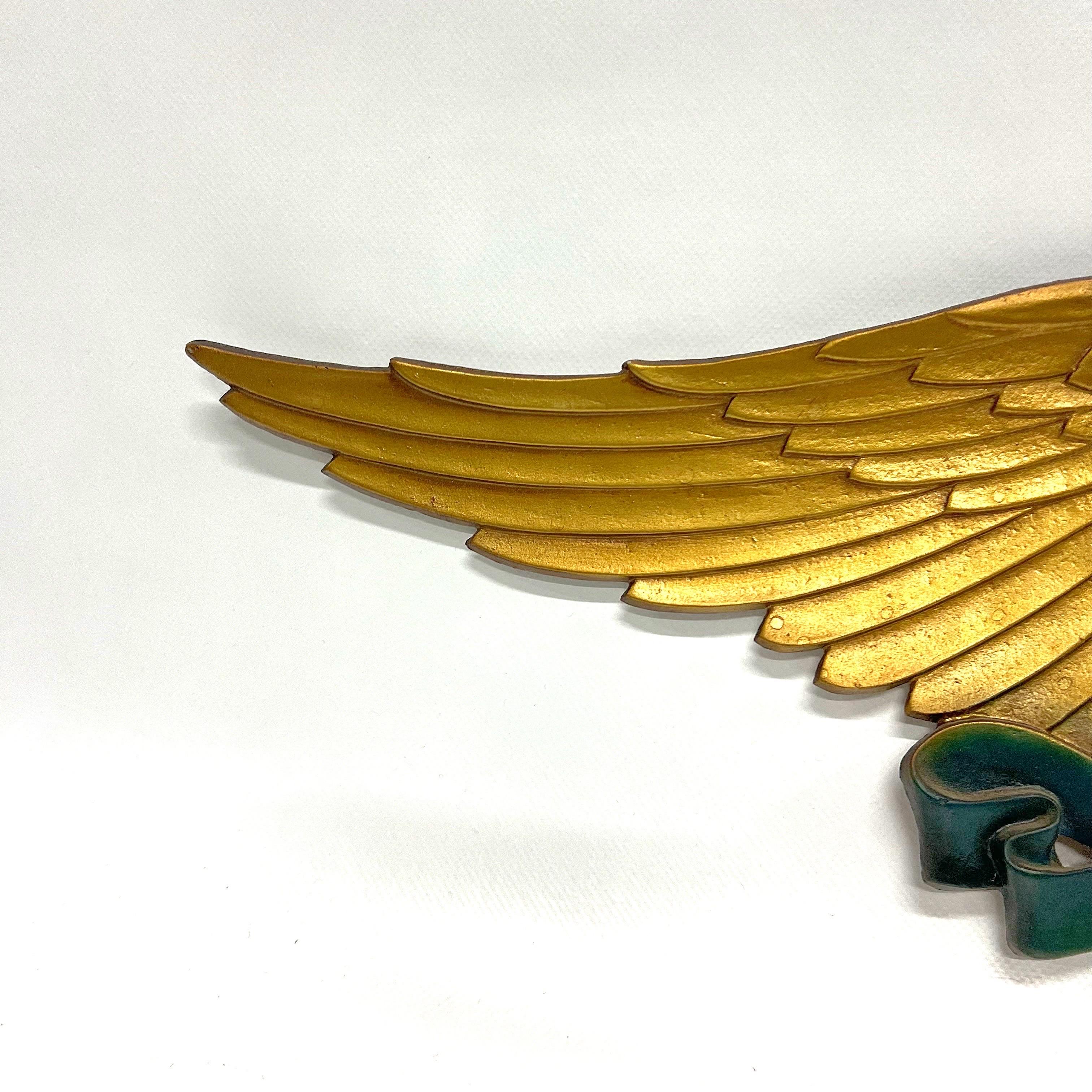 Iron 1970’s American Bald Eagle Wall Plaque