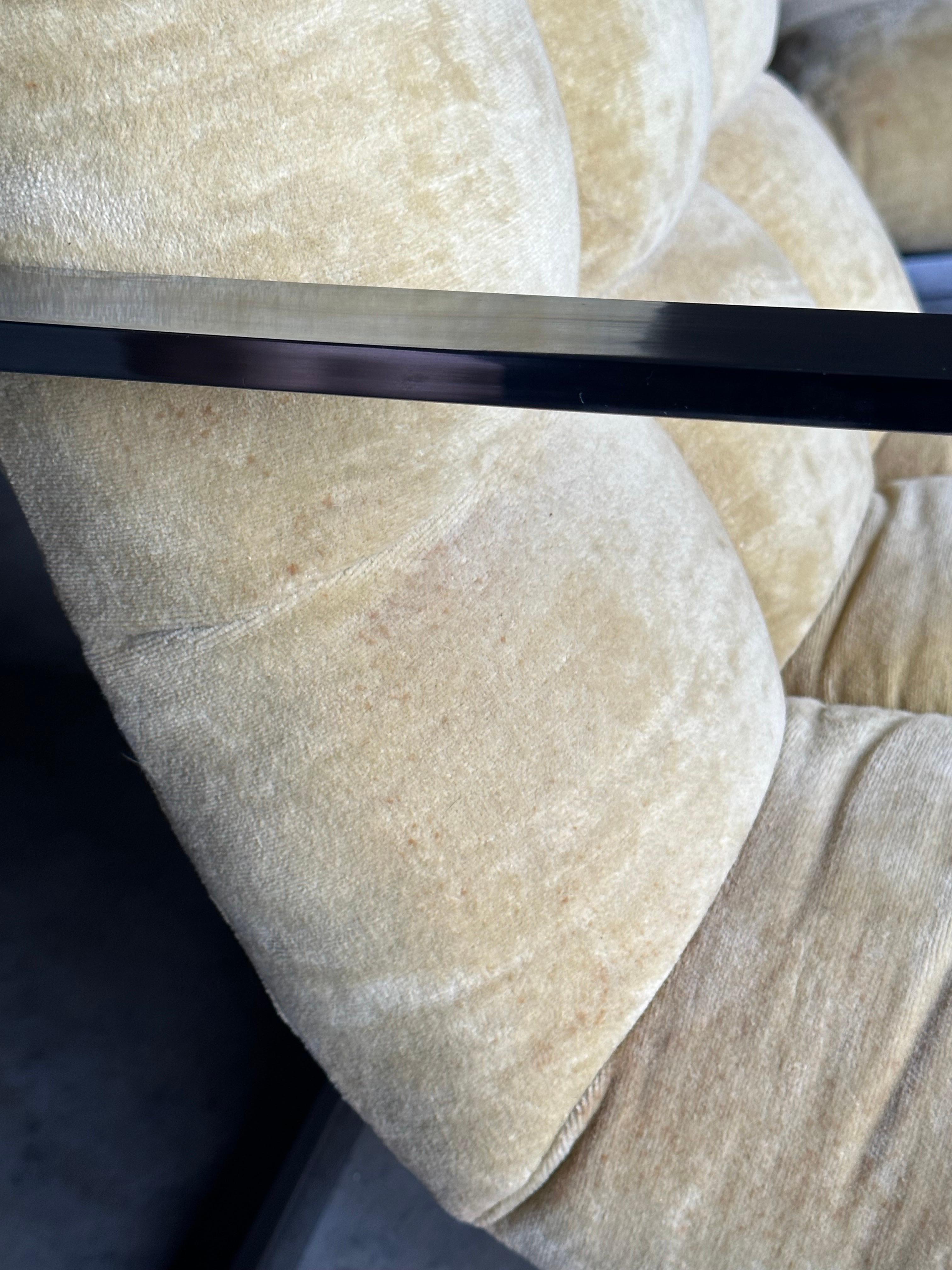 1970s American Designer Chrome Cantilevered Chairs After Milo Baughman 2