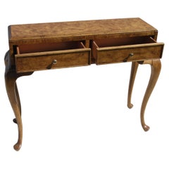 Table à écrire américaine de Martinsville en broussin de style Queen Anne des années 1970