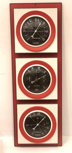 1970s American Space Age Thermometer Barometer & Hygrometer by Verichron