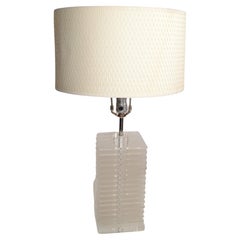 1970s American Stacked Skyscraper Lucite Table Lamp Mid-Century Modern