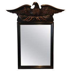 1970s Americana Style Hand Carved Wood Eagle Mirror