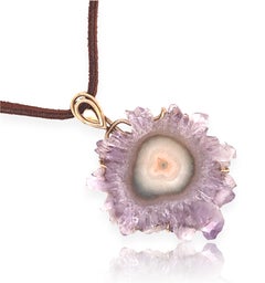 1970s Amethyst Crystal Pendant