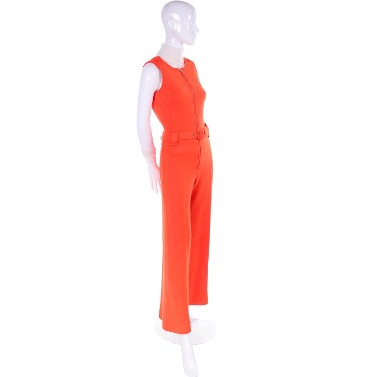 Débardeur Courrèges Vintage Années 70/80 - Bleu Rayé - Taille S - Fabriqué En France