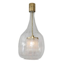 1970s Angelo Brotto Pendant Chandelier for Esperia, Murano Glass