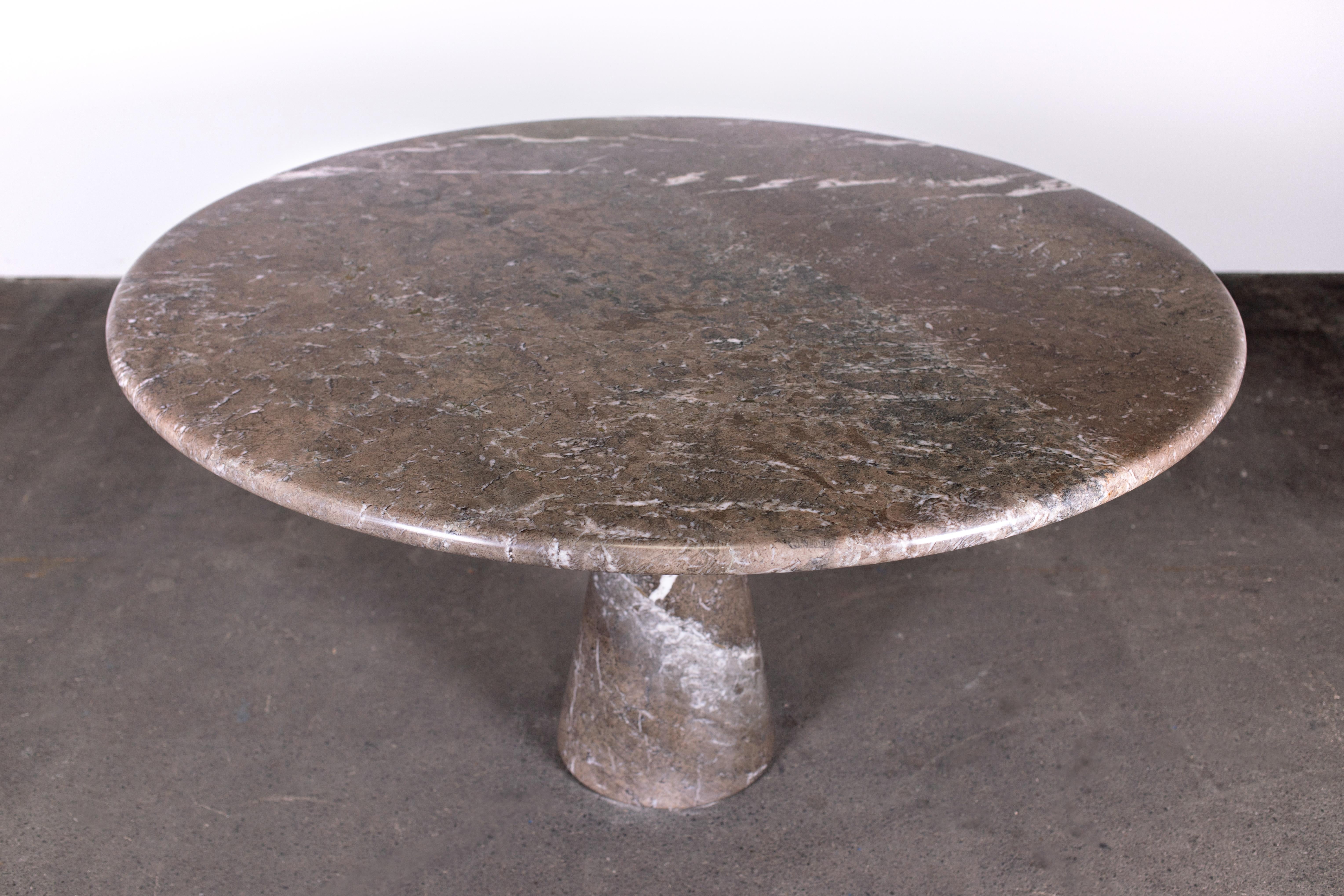 1970s Angelo Mangiarotti Dining Table in Mondragone Marble for Skipper, Italy 1