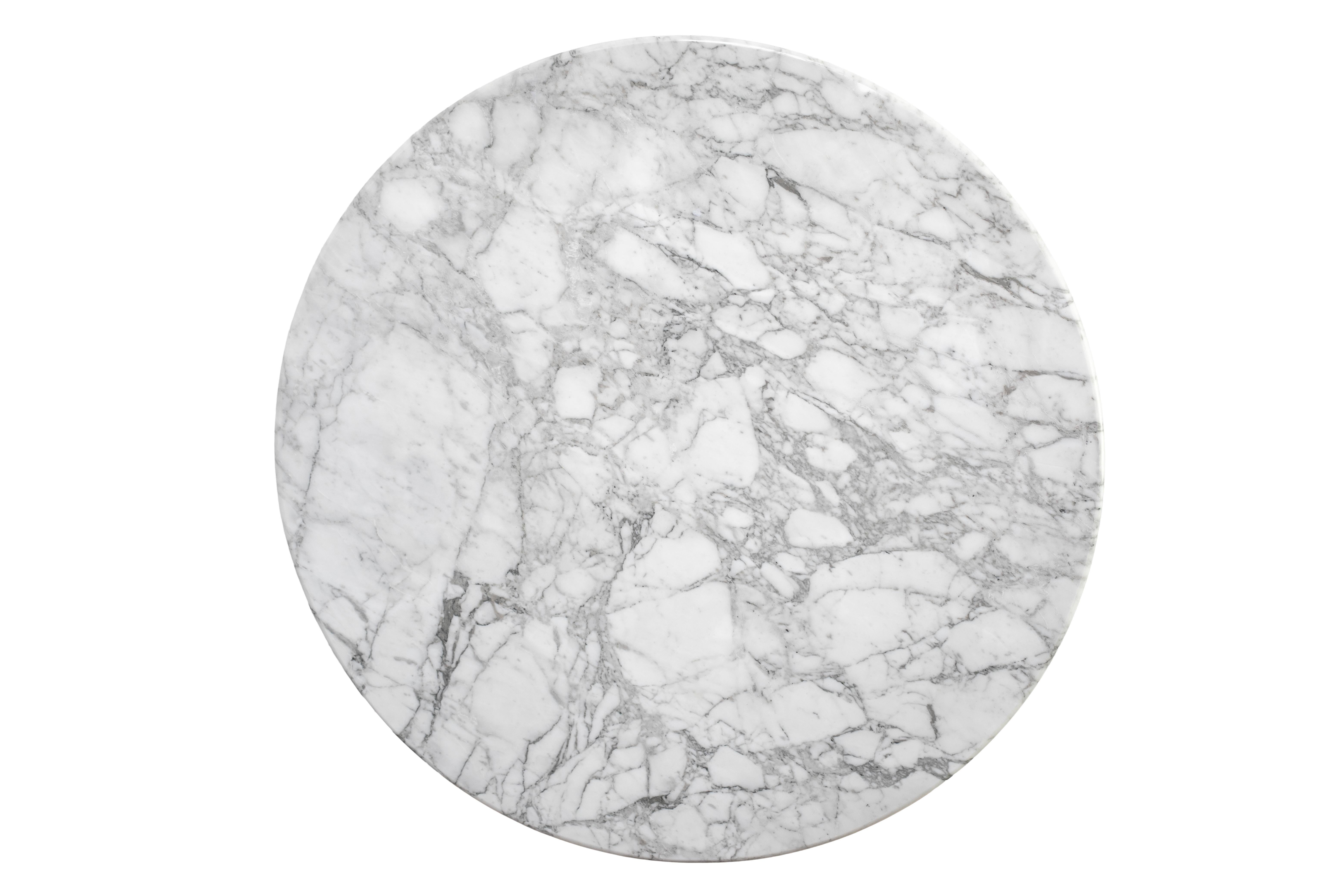 Mesa de comedor Angelo Mangiarotti de los años 70 en mármol blanco de Cararra para Skipper, Italia en venta 11
