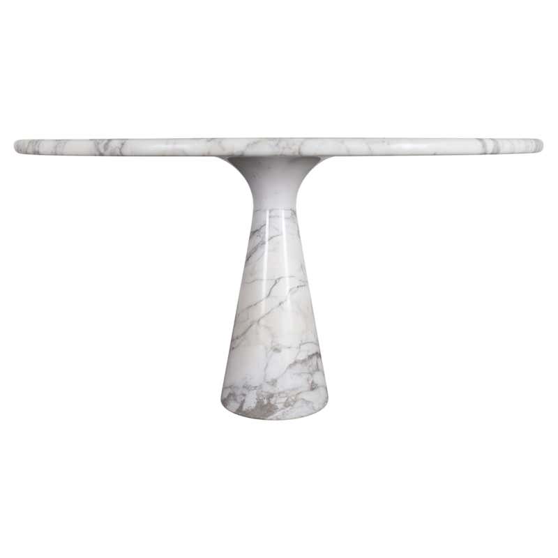 Button Racetrack Dining Table in Oxidized and Cerused Rift White Oak ...