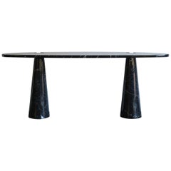 1970s Angelo Mangiarotti Italian Marquinia Marble Console Serie Eros for Skipper 1970s Angelo Mangiarotti Italian Marquinia Marble Console Serie Eros for Skipper