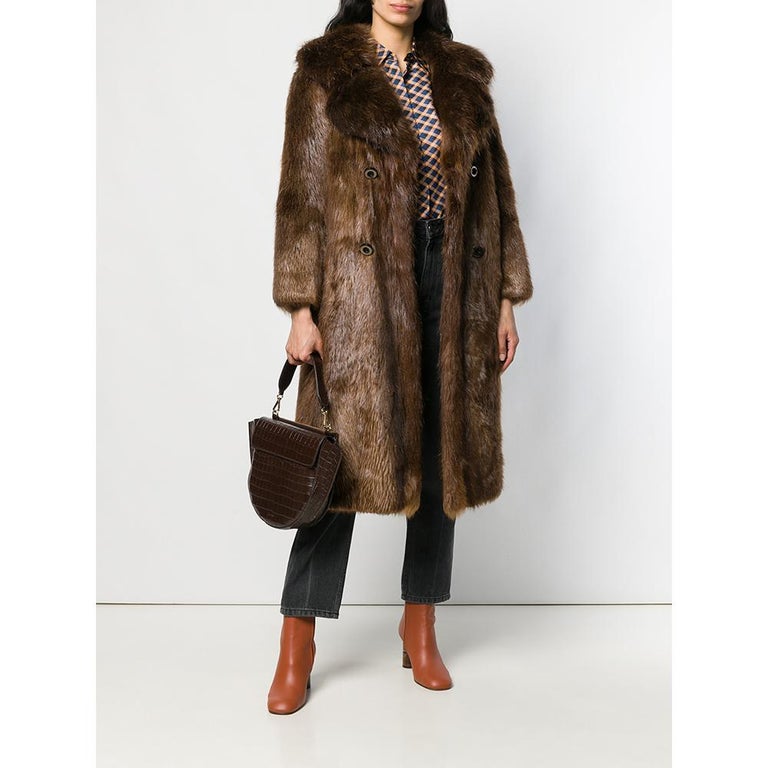 1970s A.N.G.E.L.O. Vintage Cult Beaver Fur Coat For Sale at 1stDibs
