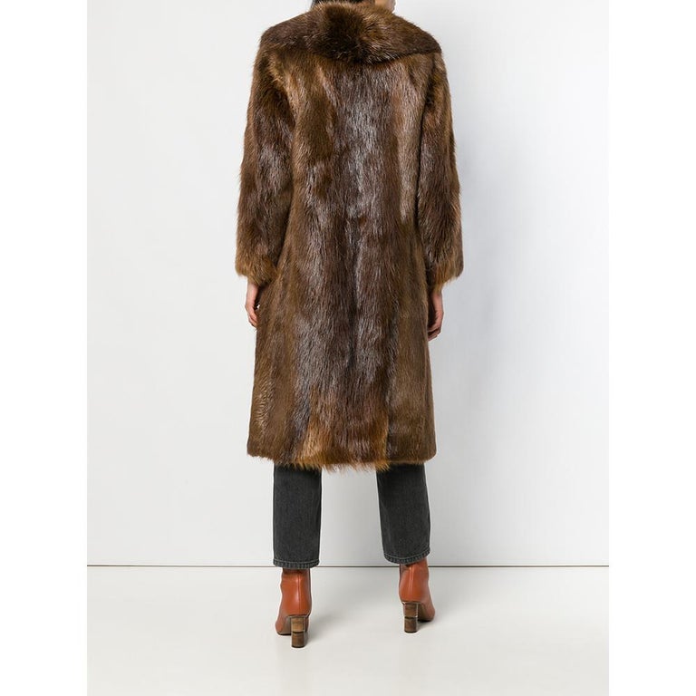 1970s A.N.G.E.L.O. Vintage Cult Beaver Fur Coat For Sale at 1stDibs