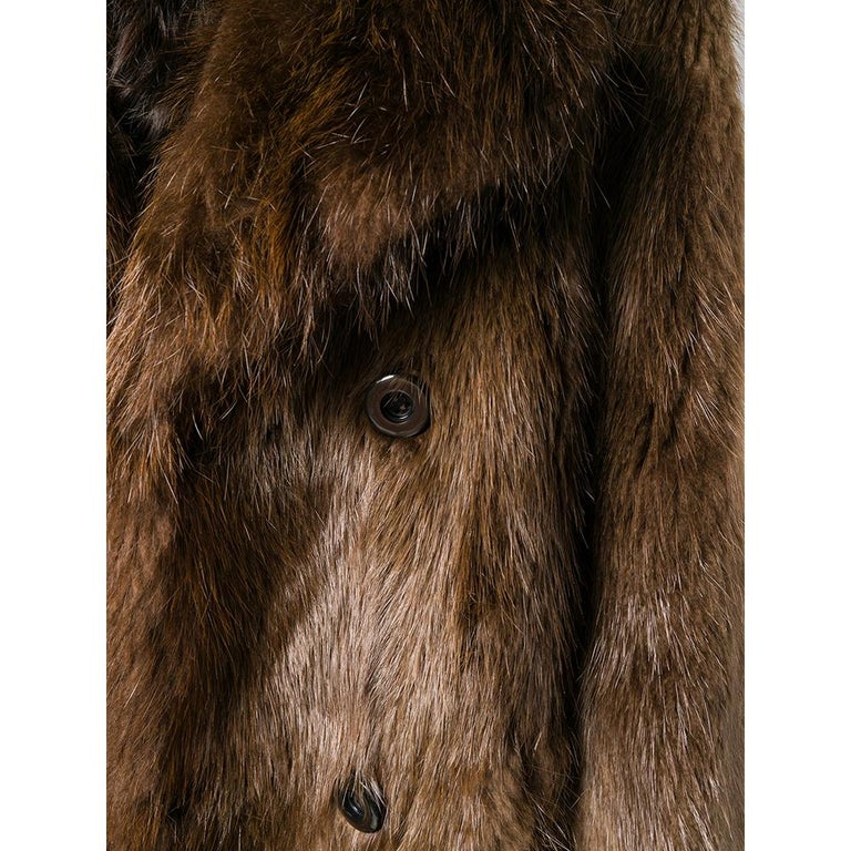 1970s A.N.G.E.L.O. Vintage Cult Beaver Fur Coat For Sale at 1stDibs