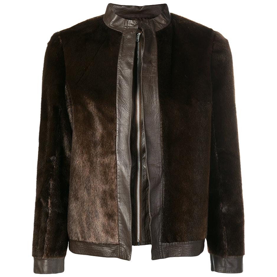 1970s A.N.G.E.L.O. Vintage Cult Leather And Fur Jacket