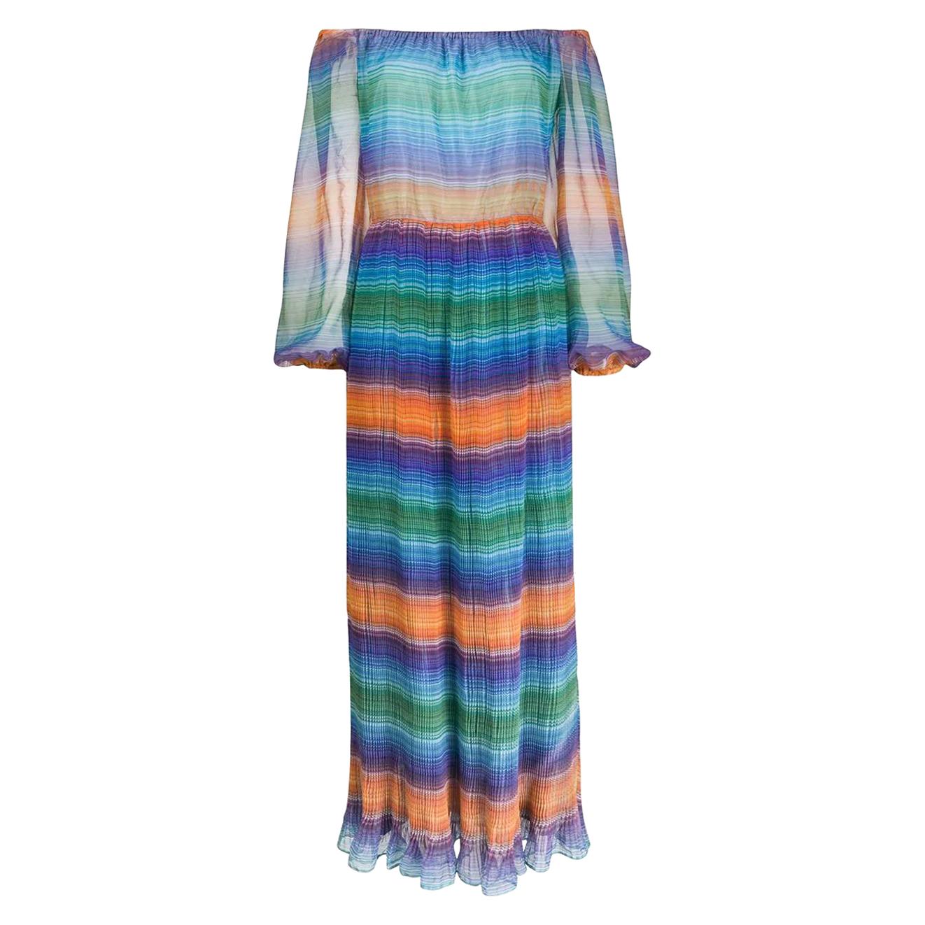 1970s A.N.G.E.L.O. Vintage Cult multicolor maxi dress