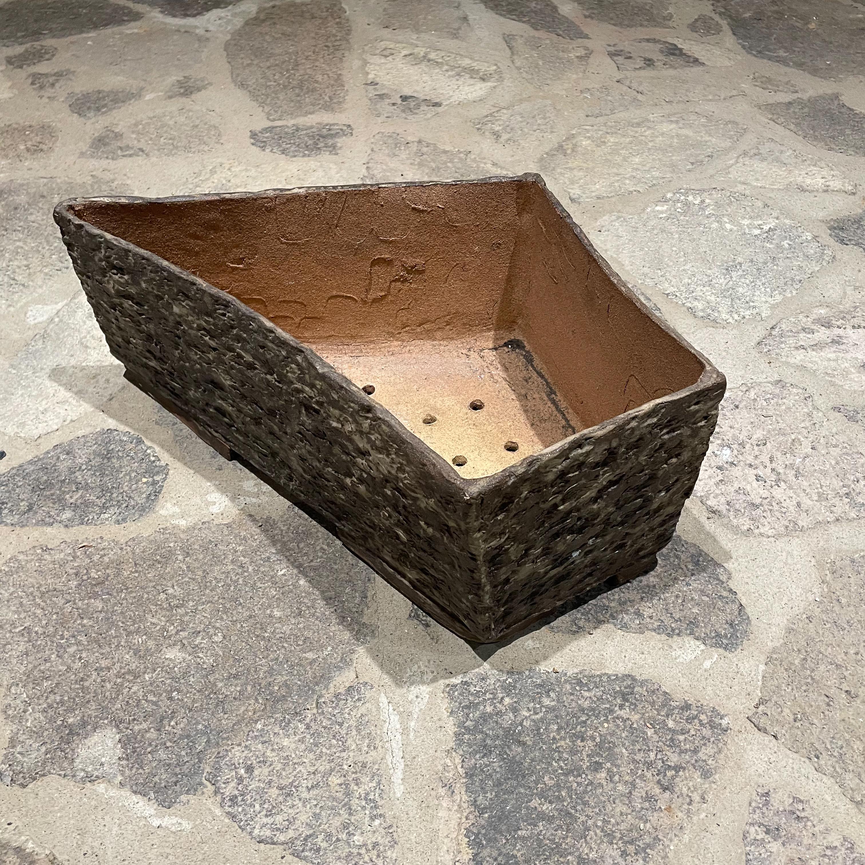 1970s Planter Box Textured Pottery Style of David Cressey For Sale 6
