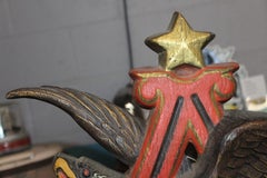 1970s Anheuser Busch Bavarian Beer Plastic Sign Eagle