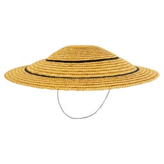 1970's Anita Pineault Straw Chapeau