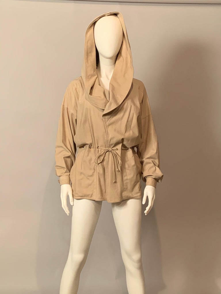 Small 1970s Anne Klein Rust Suede LeatherJacket Boho Autumn Outerwear with Snap Front