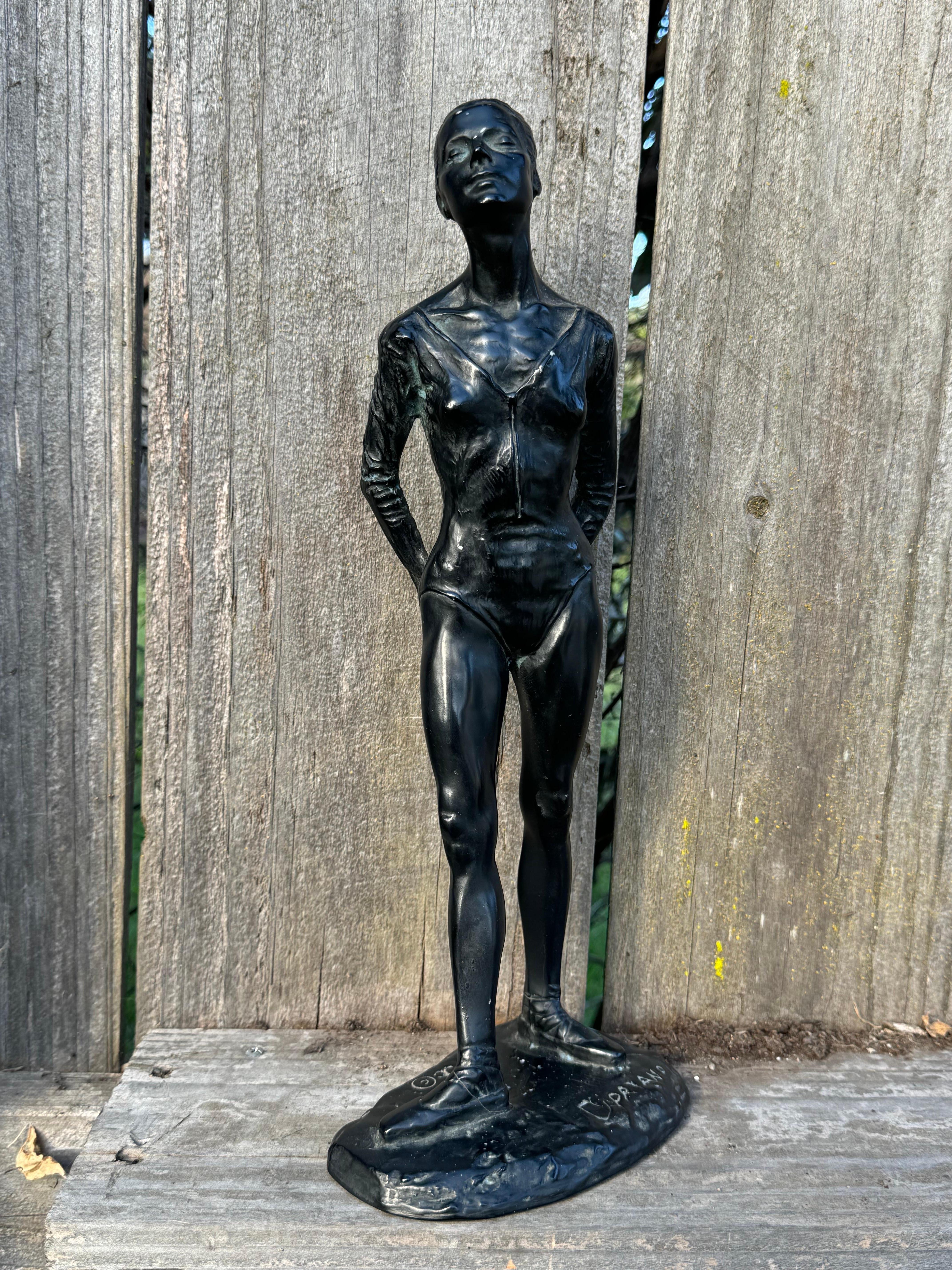 Bring a Touch of Grace to Your Home: Vintage Anthony Cipriano Ballerina Sculpture

Own a piece of dance history with this stunning 1970s ballerina sculpture by Anthony Cipriano. Inspired by Edgar Degas' iconic works, this captivating figurine