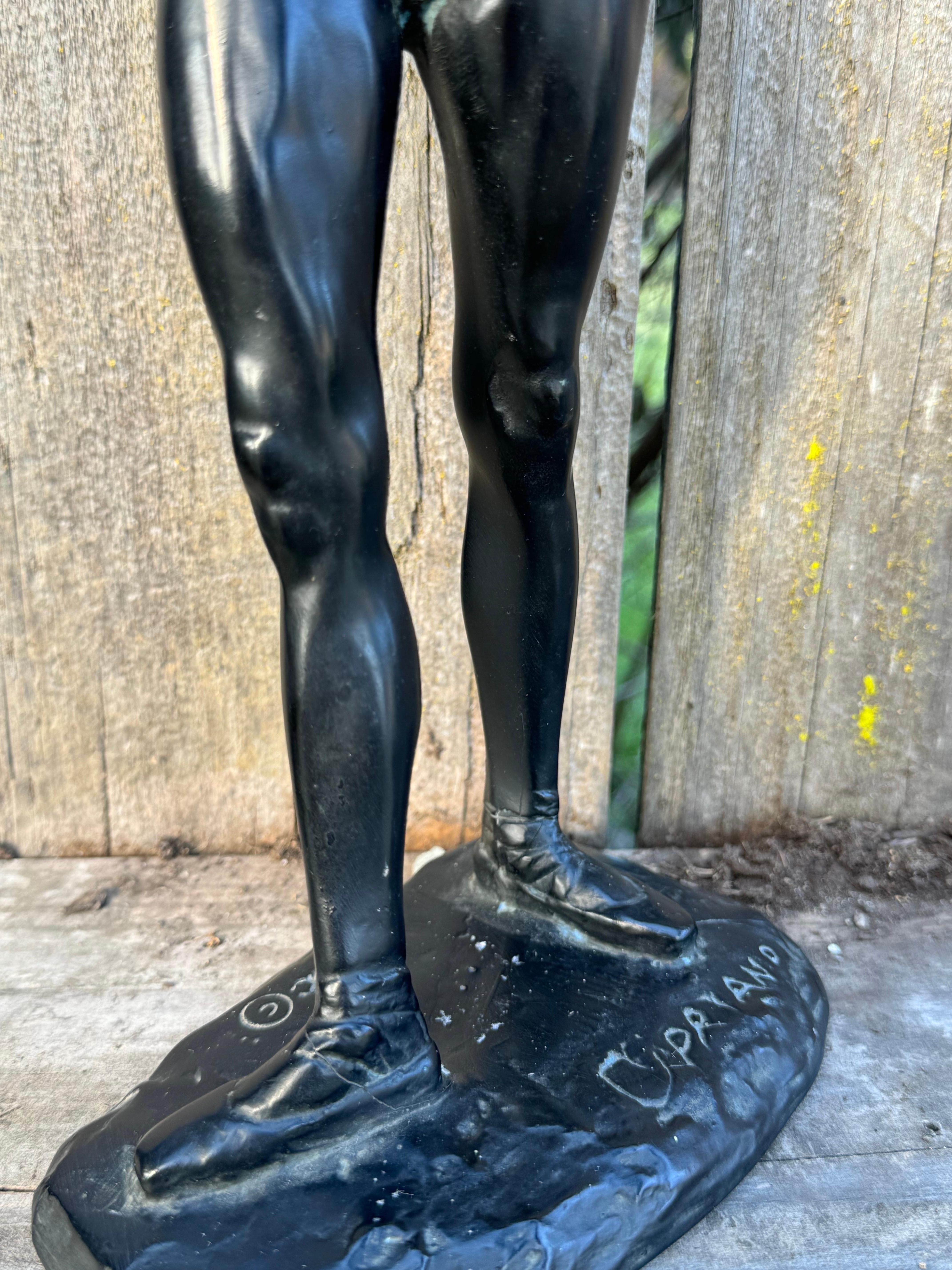 1970's Anthony Cipriano Ballerina Sculpture In Good Condition For Sale In San Carlos, CA