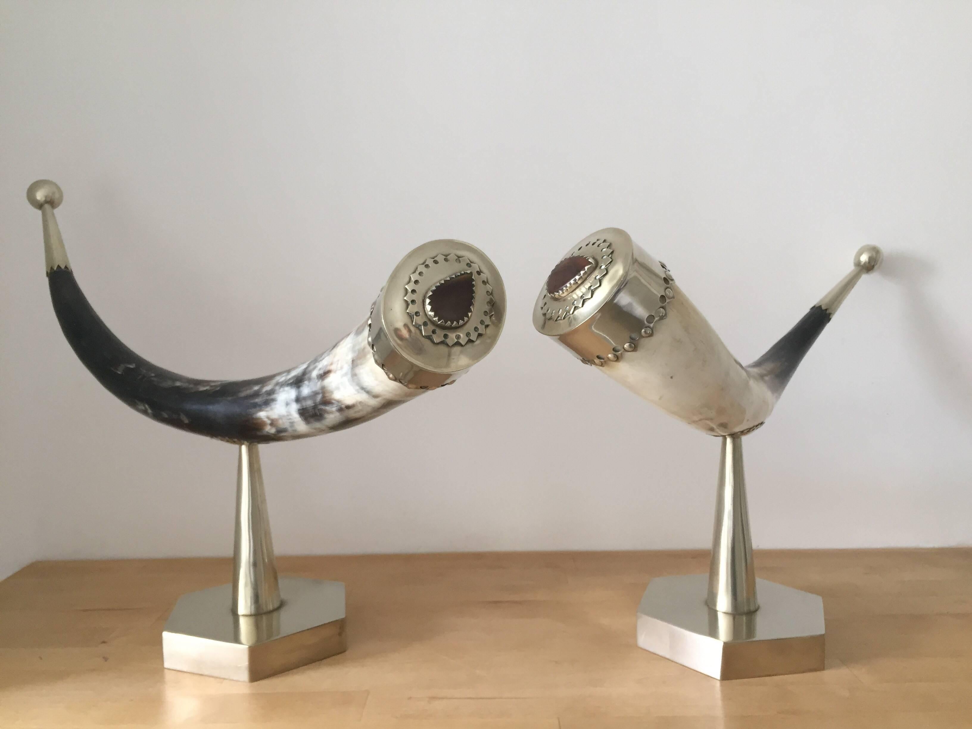 English 1970s Anthony Redmile Mounted Horns For Sale