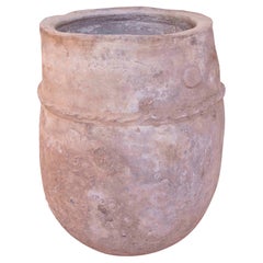 1970s Antique Rustic Handmade Clay Jar