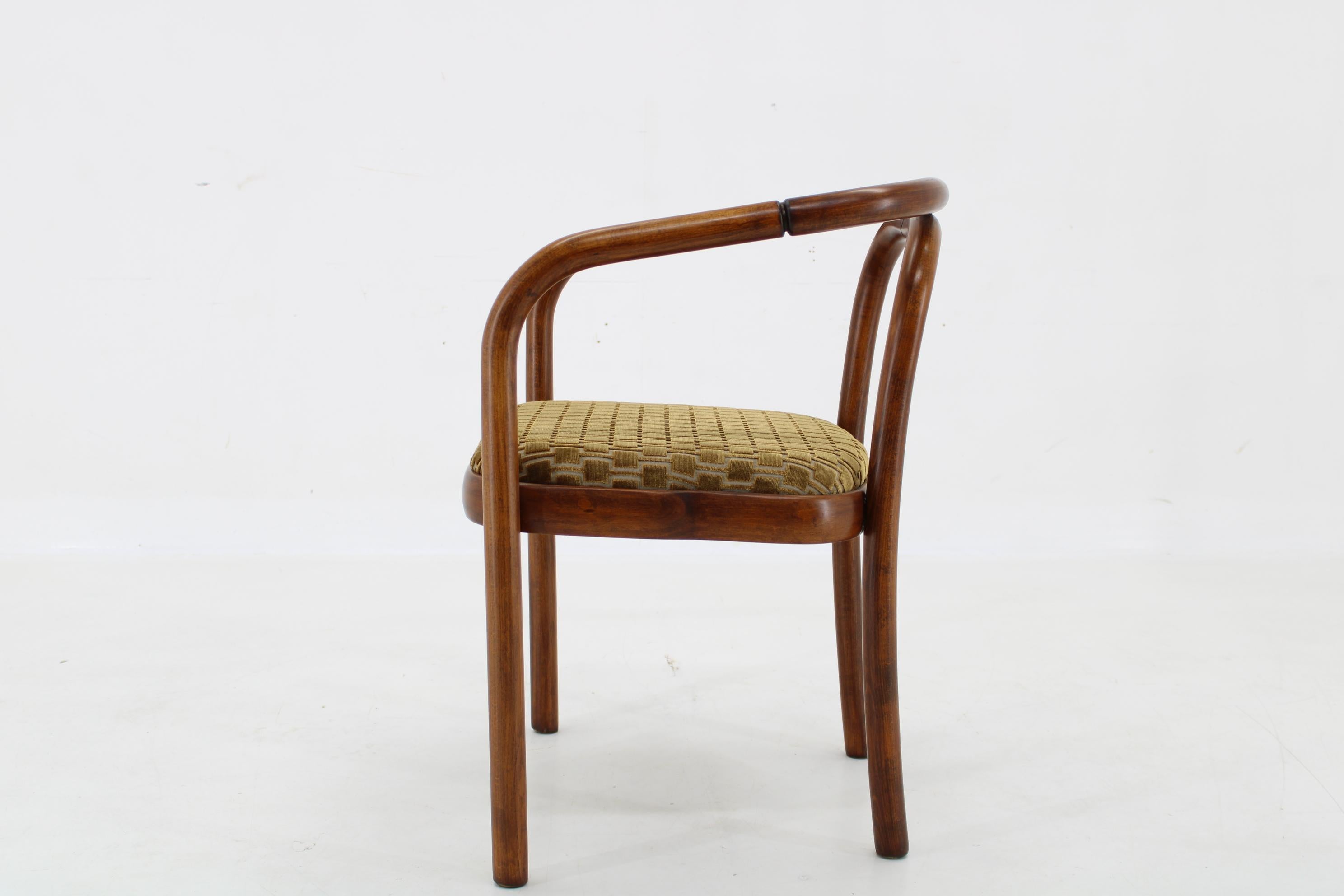 1970s Antonin Suman Chair by TON in Kirkby Fabric  In Good Condition For Sale In Praha, CZ