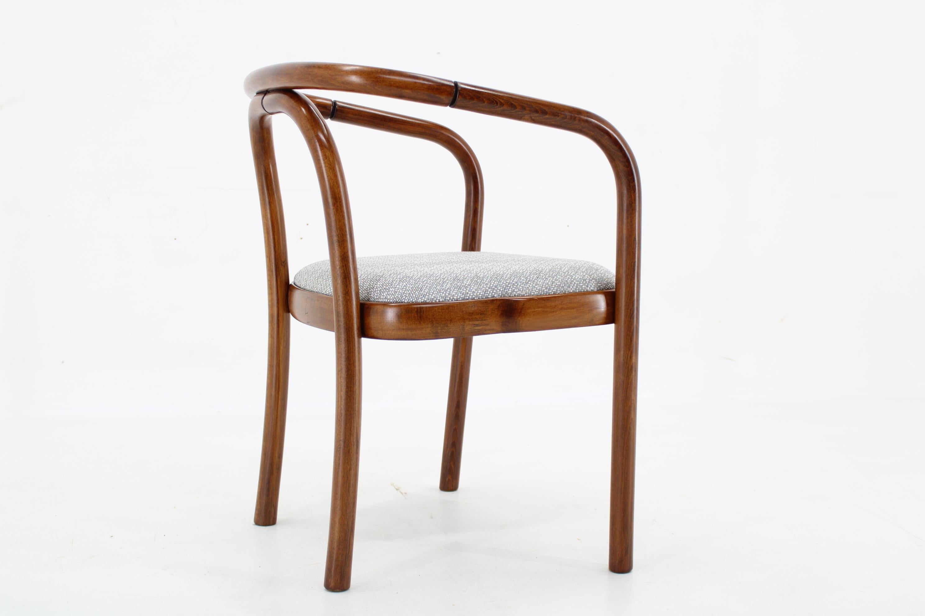 Late 20th Century 1970s Antonin Suman Chair by TON in Zinc Fabric  For Sale