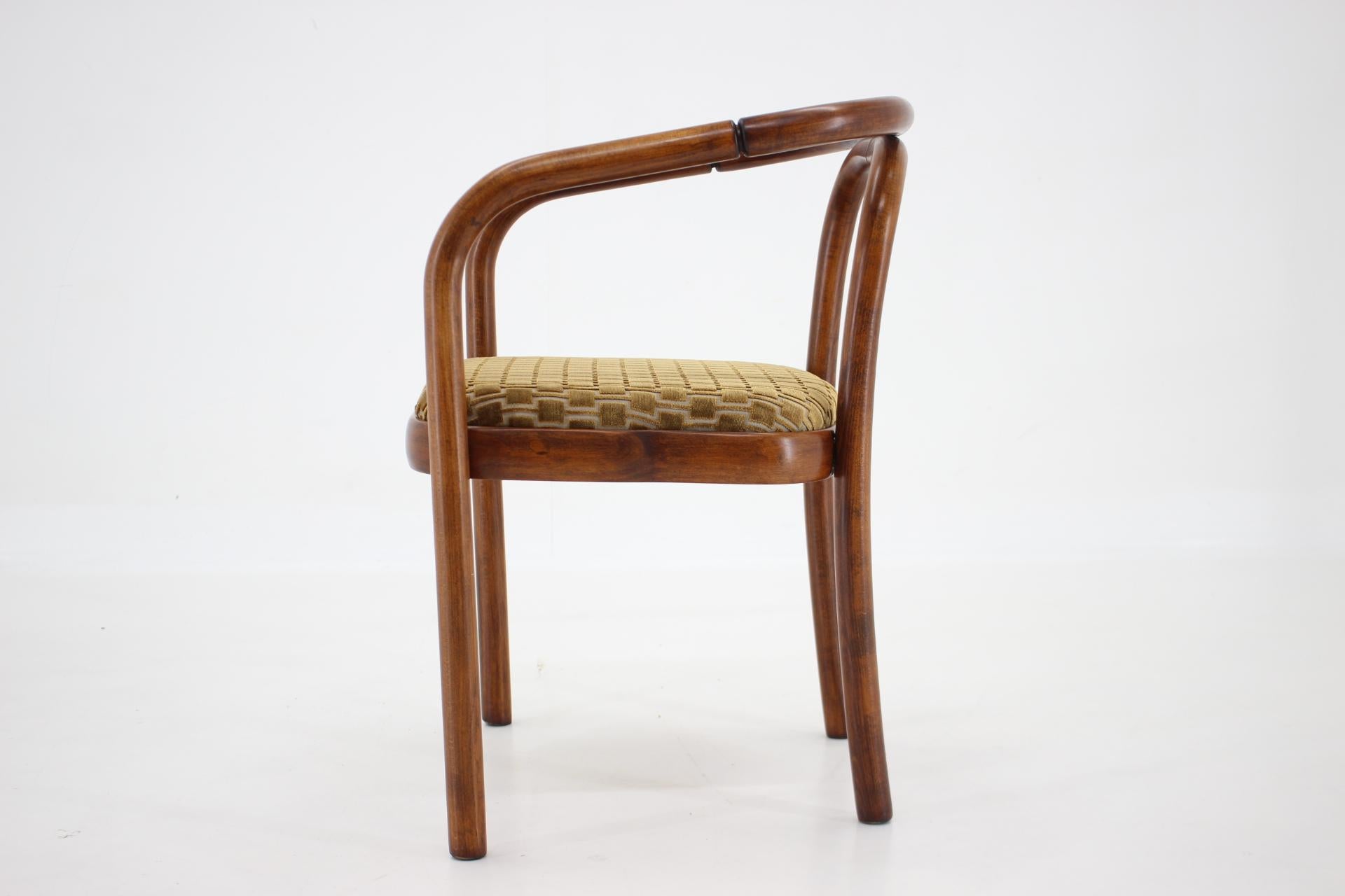 Mid-Century Modern 1970s Antonin Suman Dining Chair by TON in Kirkby Fabric