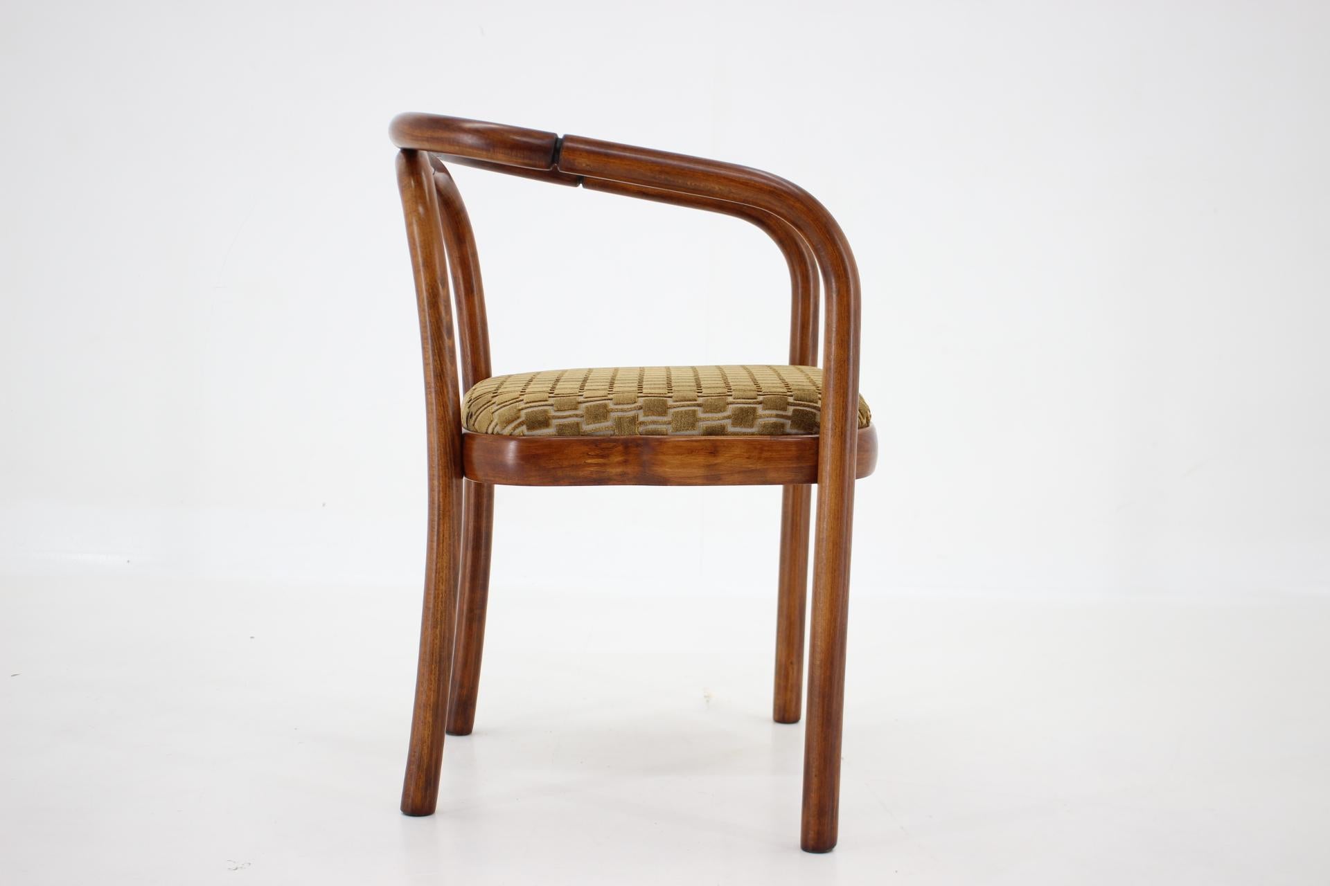 1970s Antonin Suman Dining Chair by TON in Kirkby Fabric 1