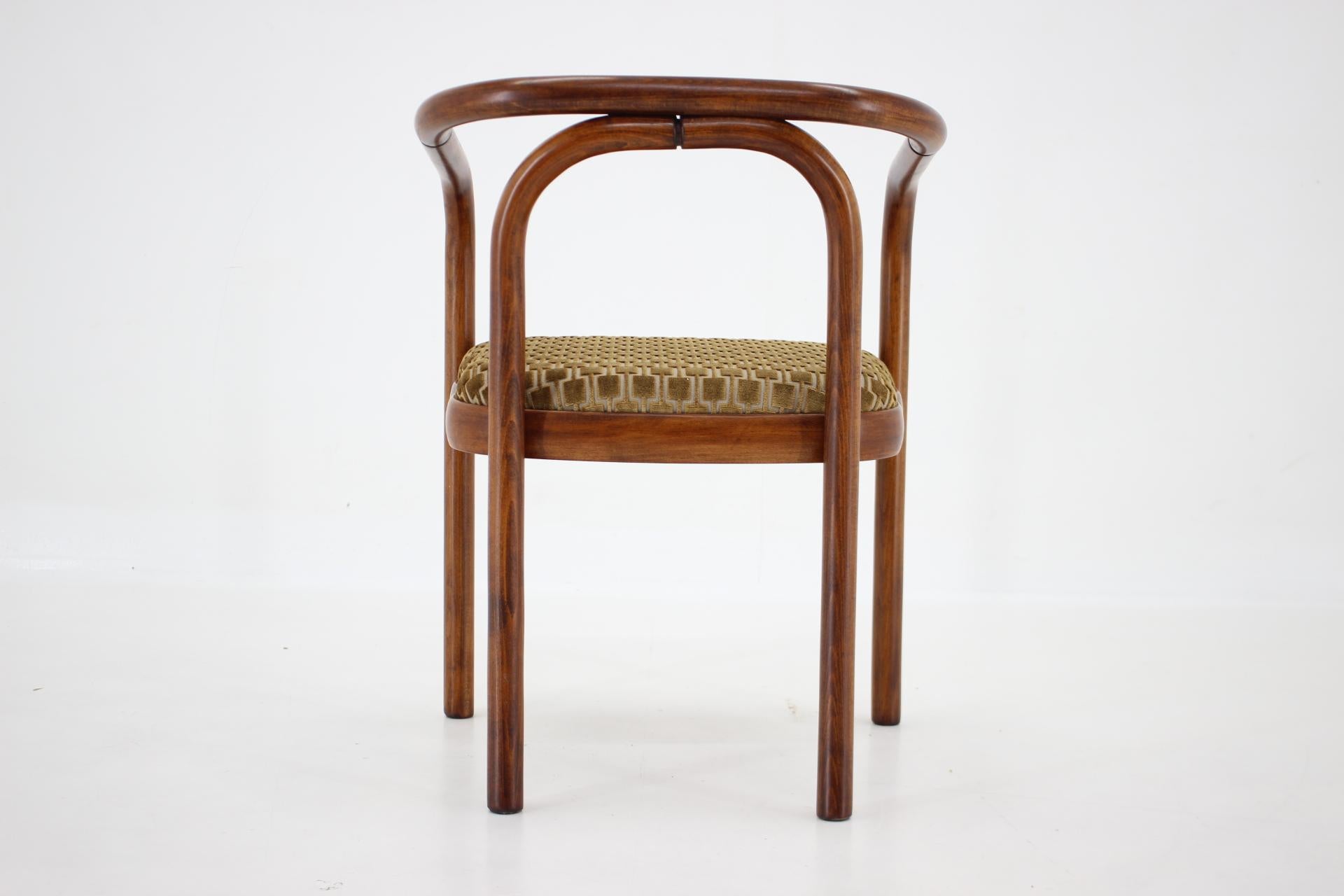 1970s Antonin Suman Dining Chair by TON in Kirkby Fabric 2