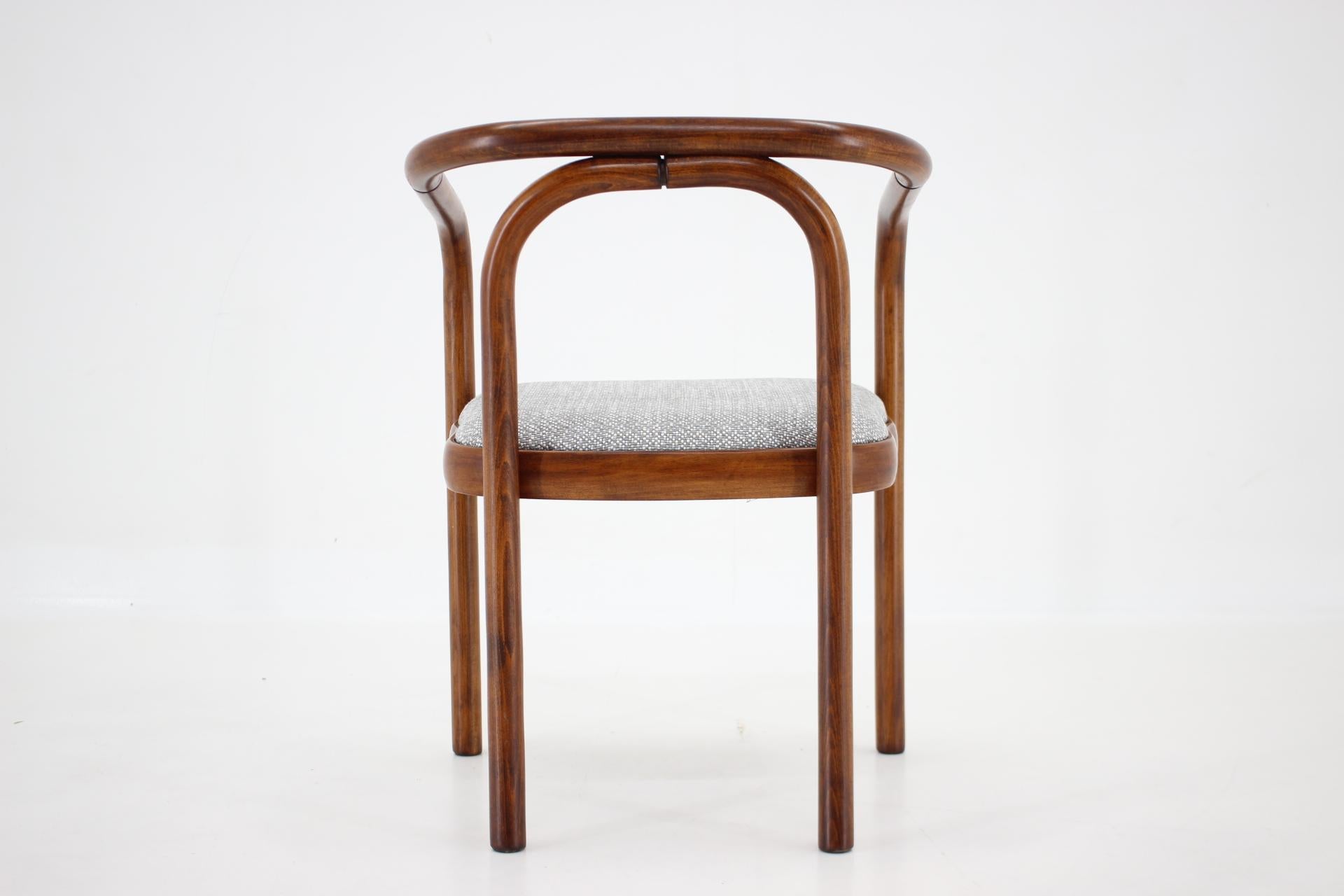 1970s Antonin Suman Dining Chair by Ton in Kirkby Fabric Up to 18pieces 1