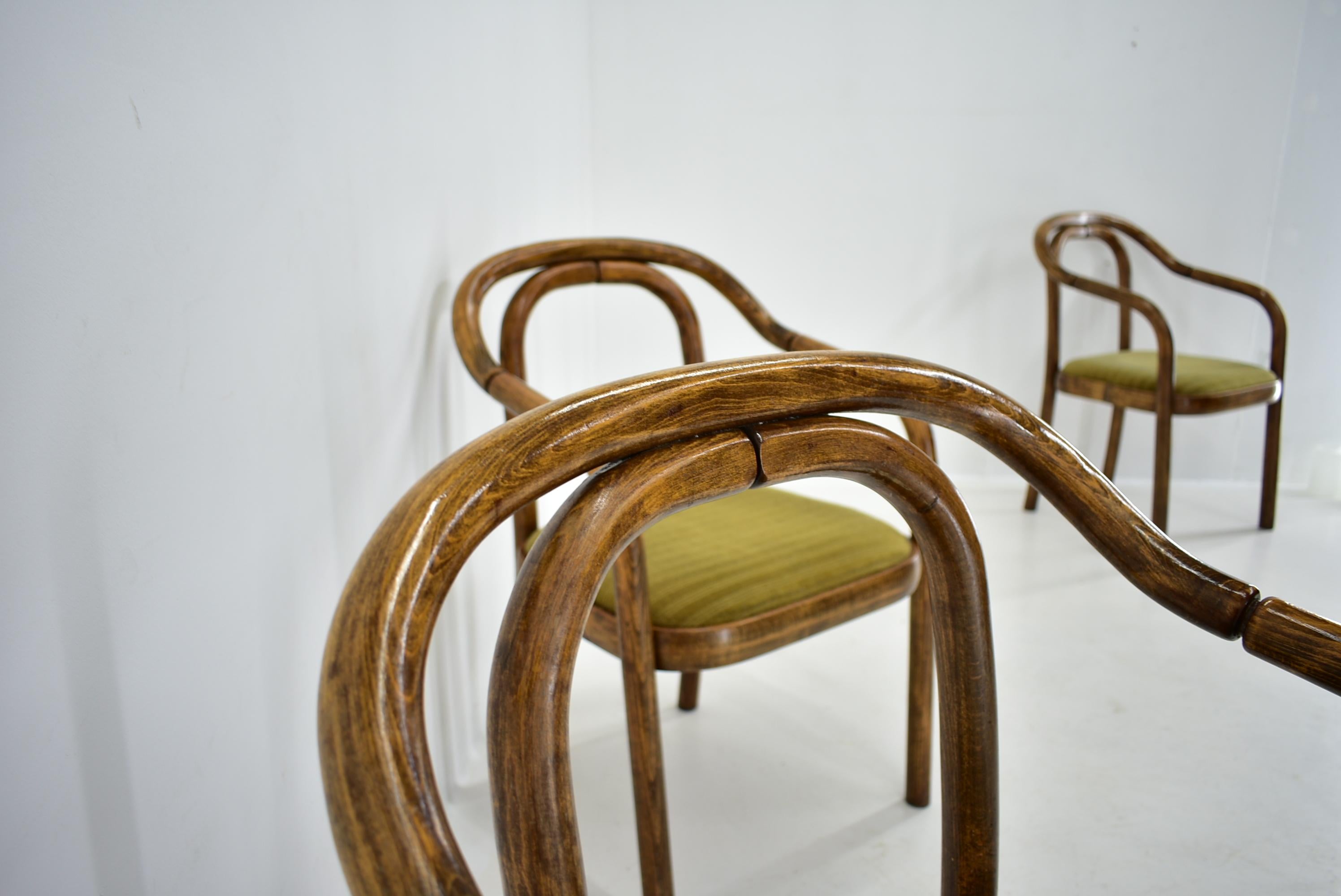 1970s, Antonin Suman Dining Chairs by Ton 4