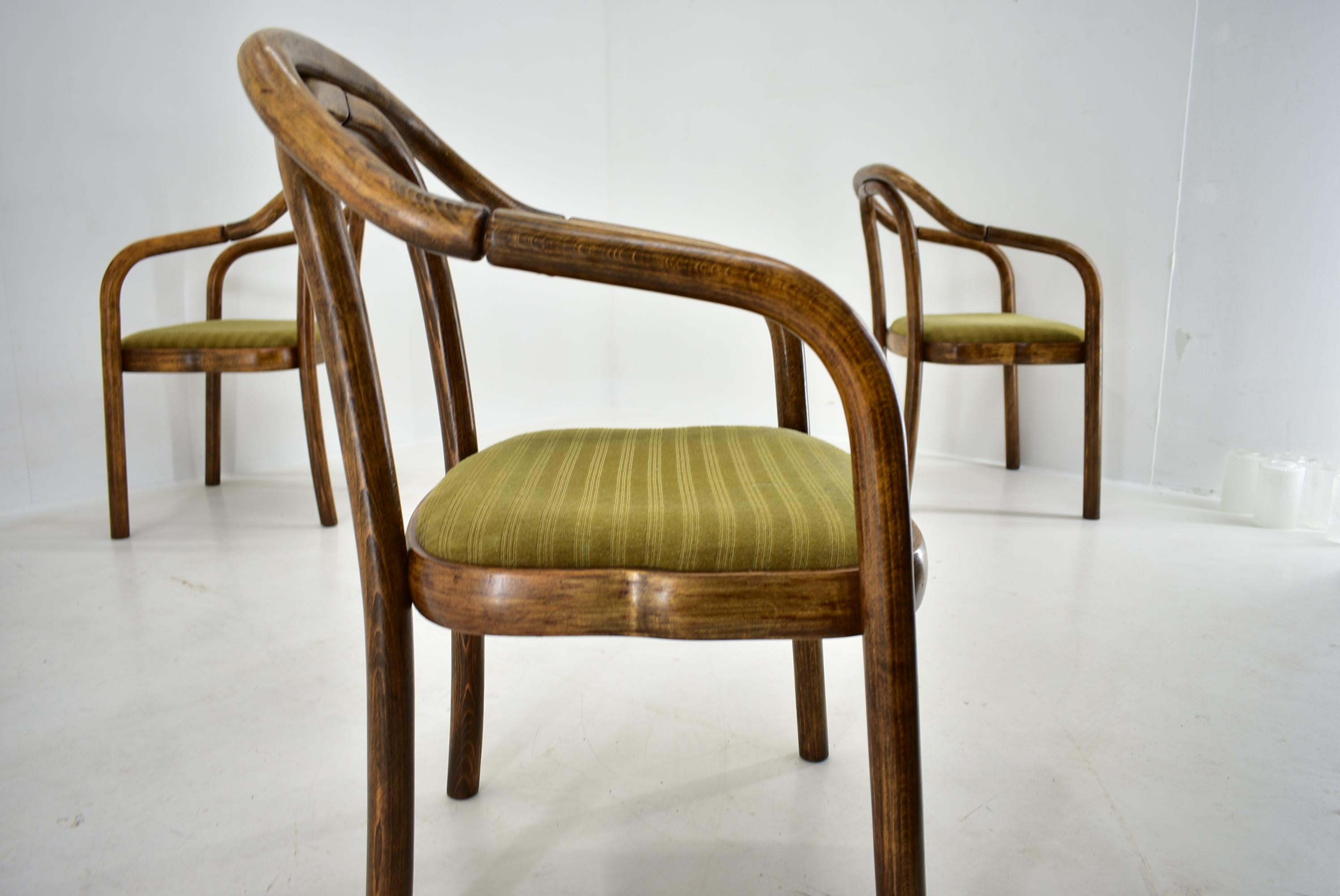 1970s, Antonin Suman Dining Chairs by Ton 6