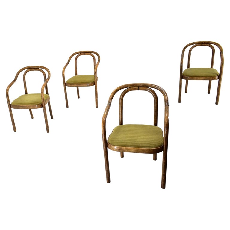 Czech 1970s, Antonin Suman Dining Chairs by Ton For Sale