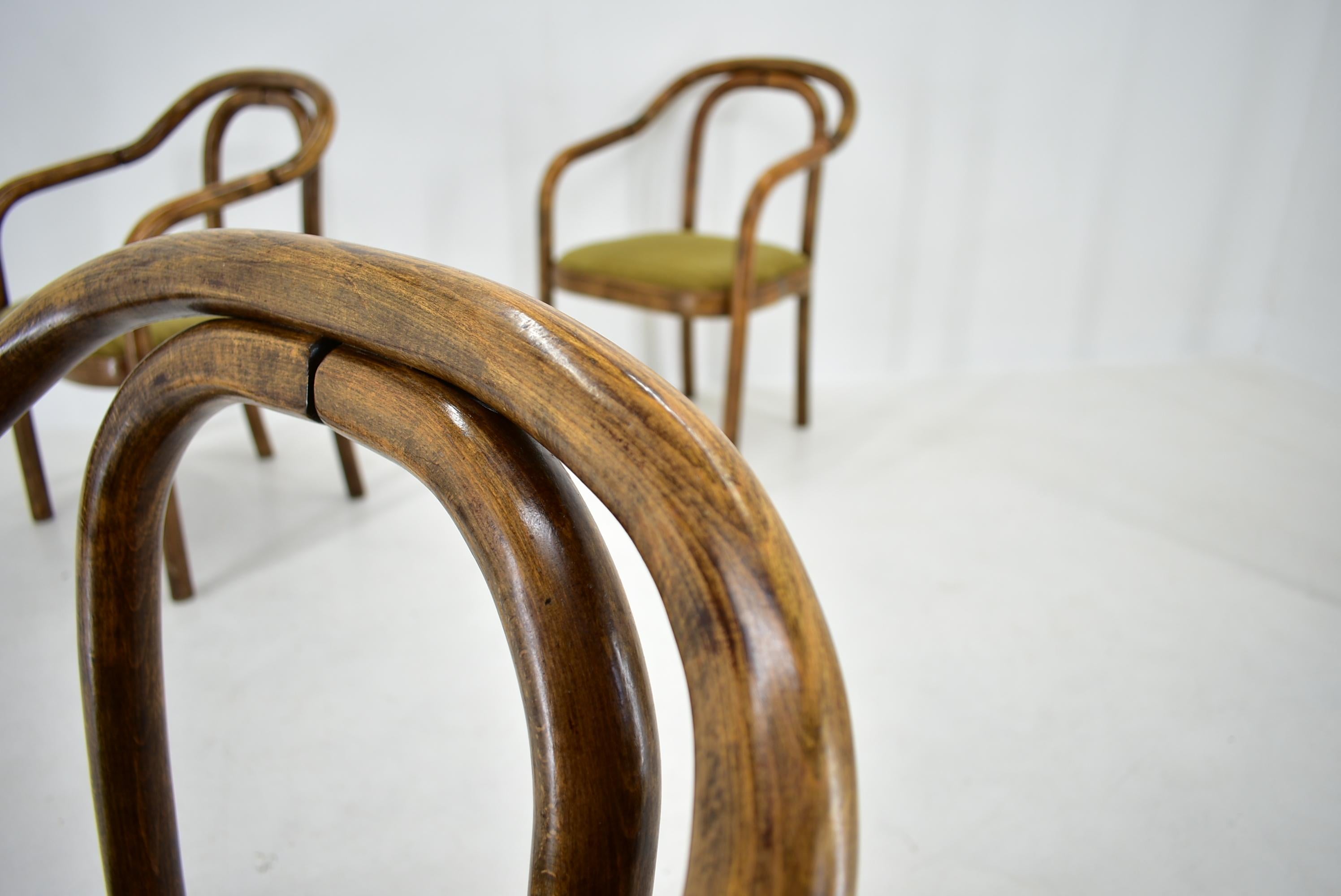 1970s, Antonin Suman Dining Chairs by Ton 1