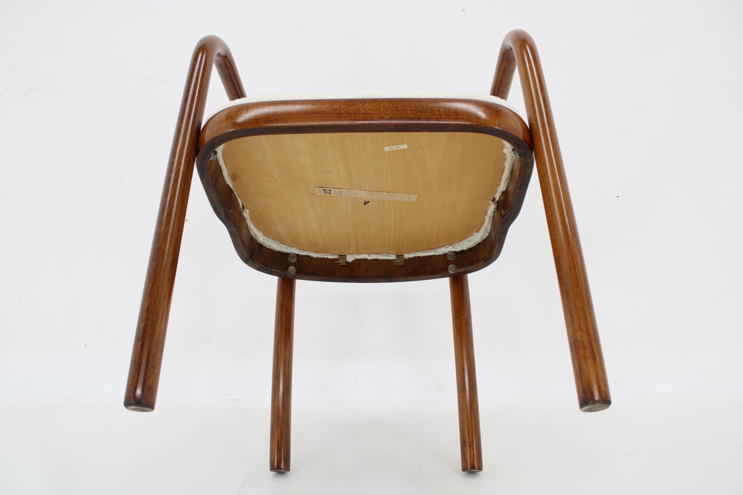 Bouclé 1970s Antonin Suman Set of Four Dining Chair by TON For Sale
