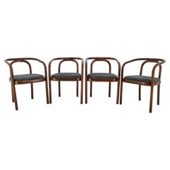 Vintage 1970s Antonin Suman Set of Four Dining Chair by TON