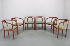 1970er Antonin Suman Satz von sechs restaurierten Bugholz-Esszimmerstühlen aus Buche von Ton