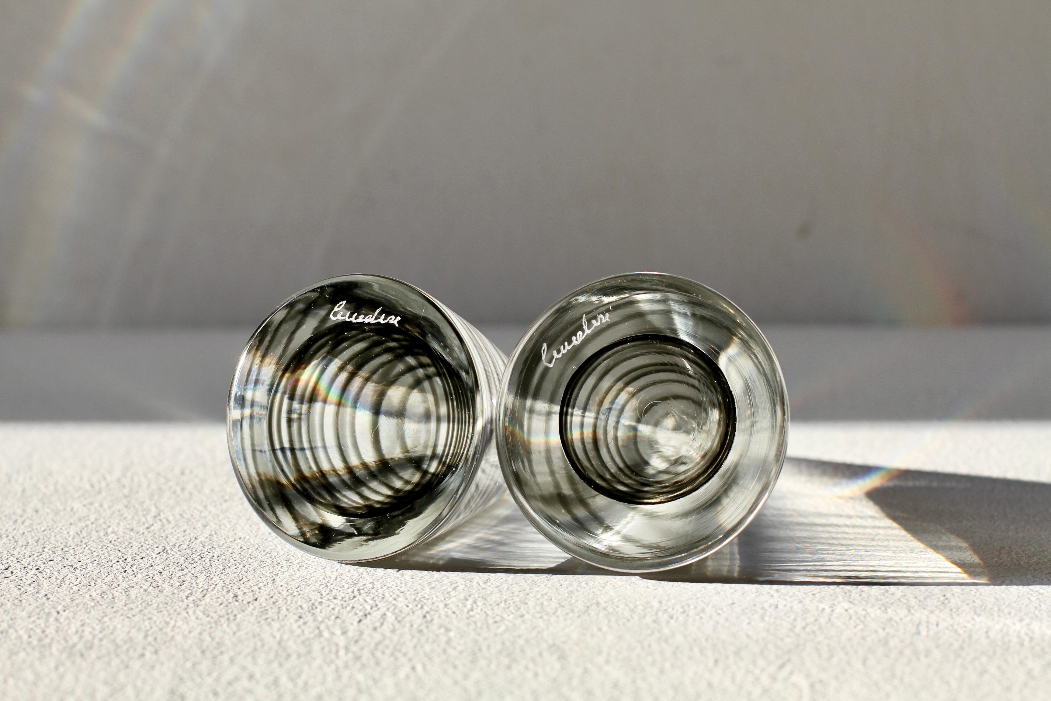 1970er Antonio da Ros 'Attr.' für Cenedese Paperweights aus klarem Murano-Glas mit Spirale im Angebot 2