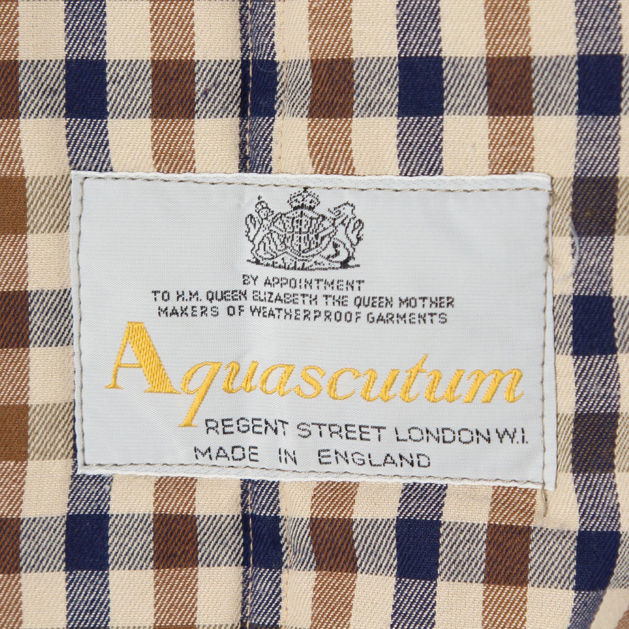 Men's 1970s Aquascutum Grey Coat