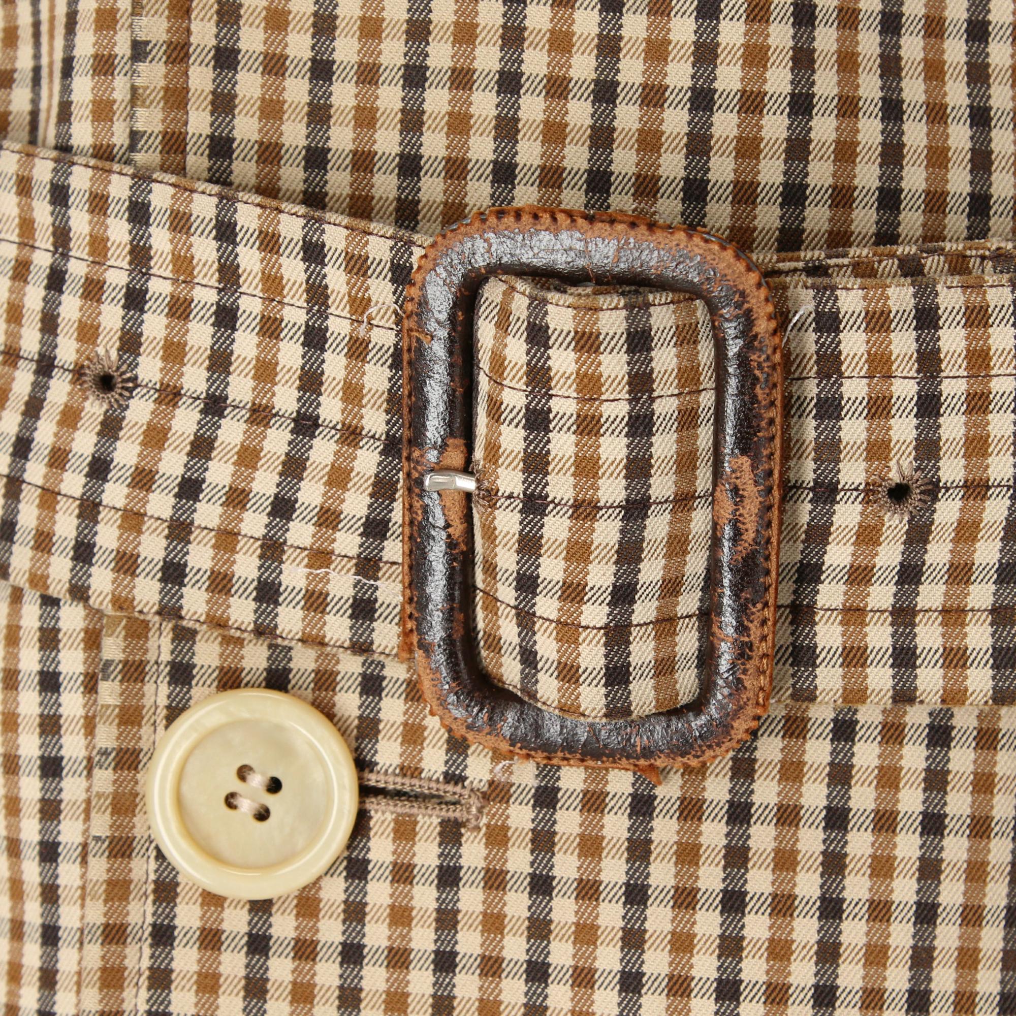 1970s Aquascutum Vichy Trench Coat 3