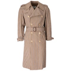 1970s Aquascutum Vichy Trench Coat