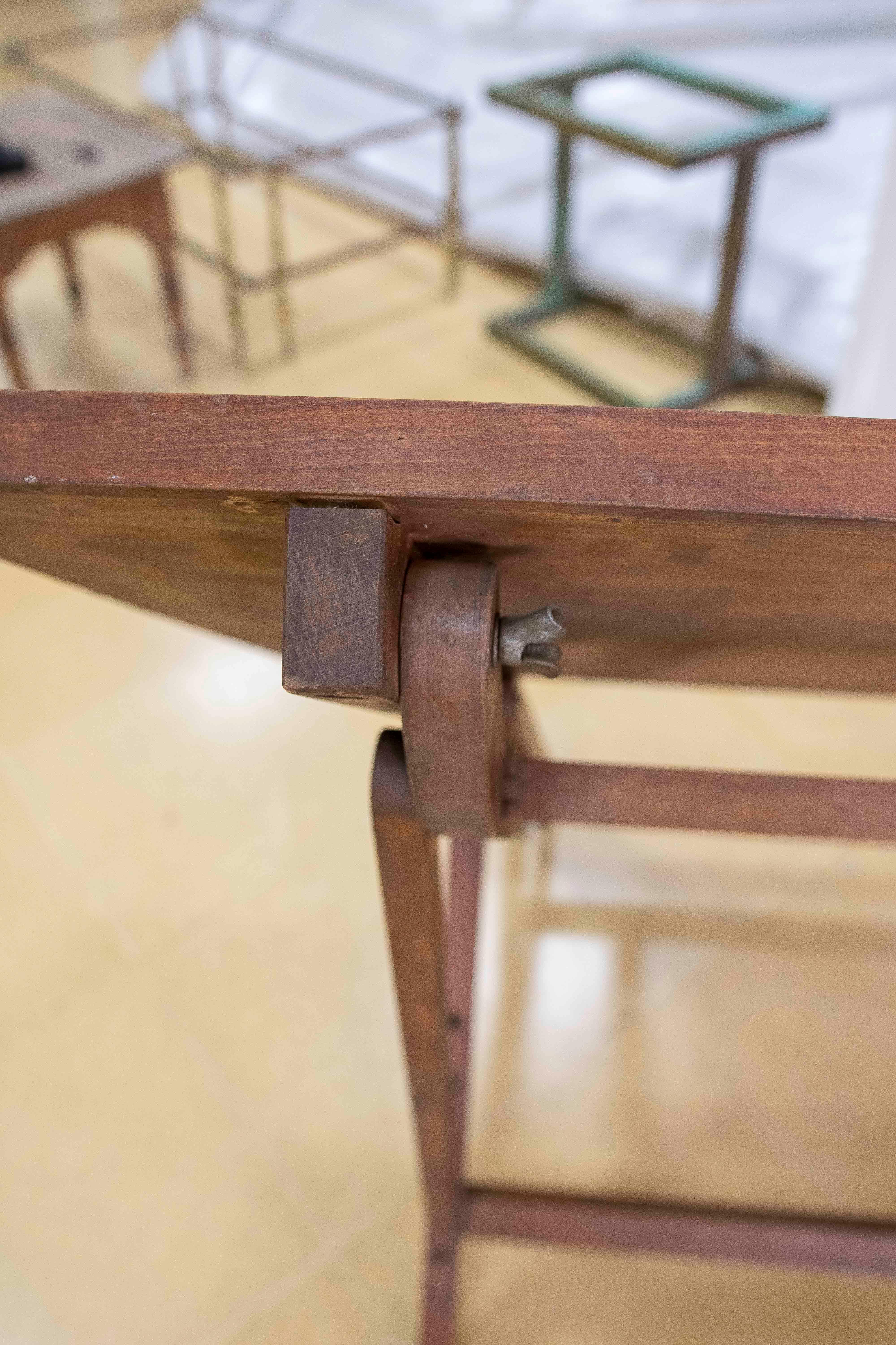 1970s Architect's Wooden Folding Table For Sale 12