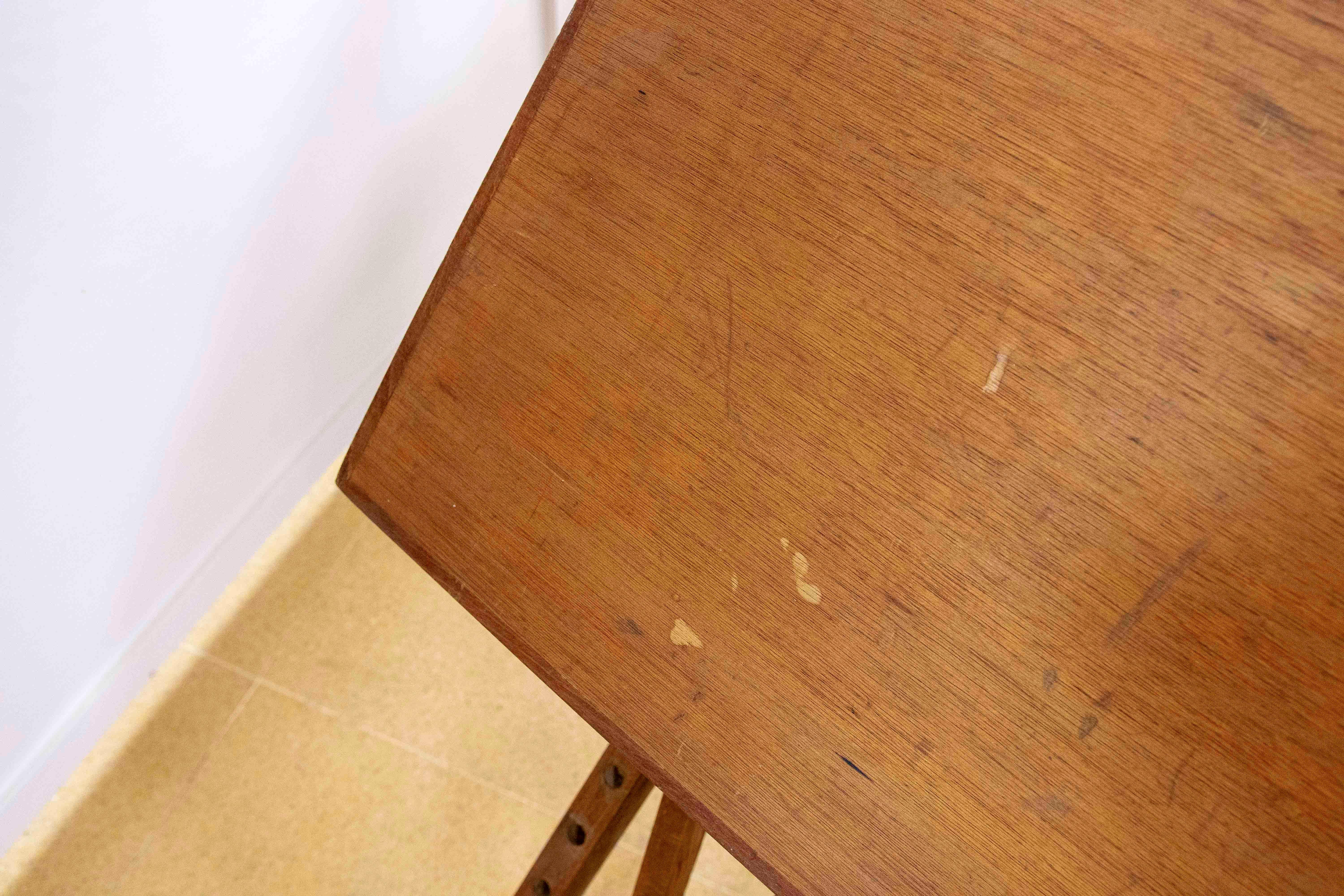 1970s Architect's Wooden Folding Table For Sale 15