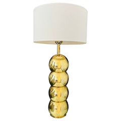 1970's Architectural Brass Metal Lamp by George Kovacs