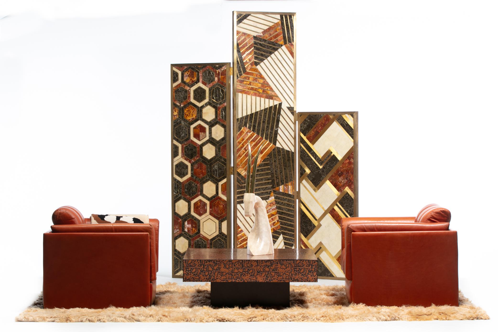 With that rich cognac leather color that any fashionable aesthete is familiar with and appreciates, these Italian Mid Century Modern Club Chairs offer a high art architectural silhouette and a divine sitting experience that once you've sample, you
