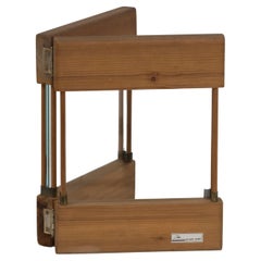 1970s Architectural Wooden Picture Frame by Giorgio Pagni