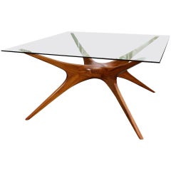 1970s Argentinian Dining Table with Spider Leg in Petiribi Wood